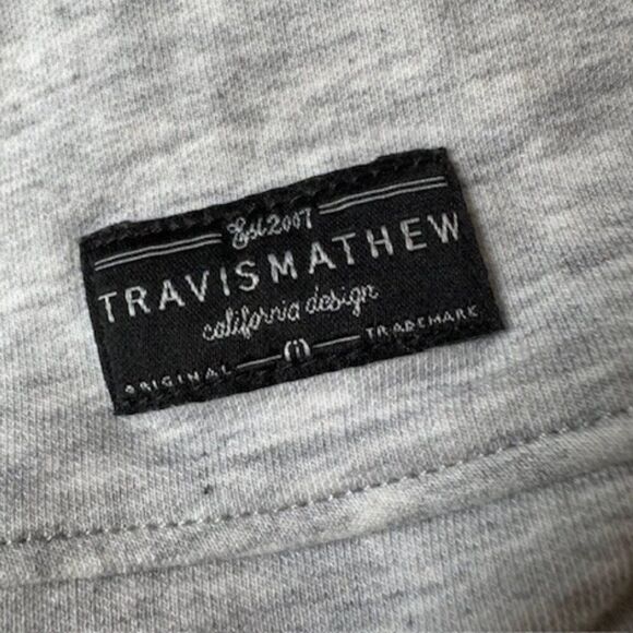 Travis Mathew Men's Light Heather Gray Full Zip Performance Jacket Size Medium - Picture 3 of 7